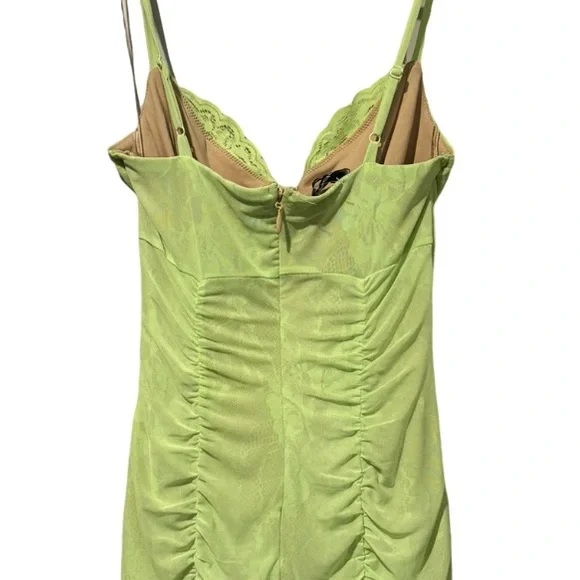 BEBE RUCHED LACE AND MESH DRESS - Picture 5 of 5